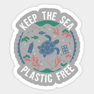 Keep the sea plastic free Sticker